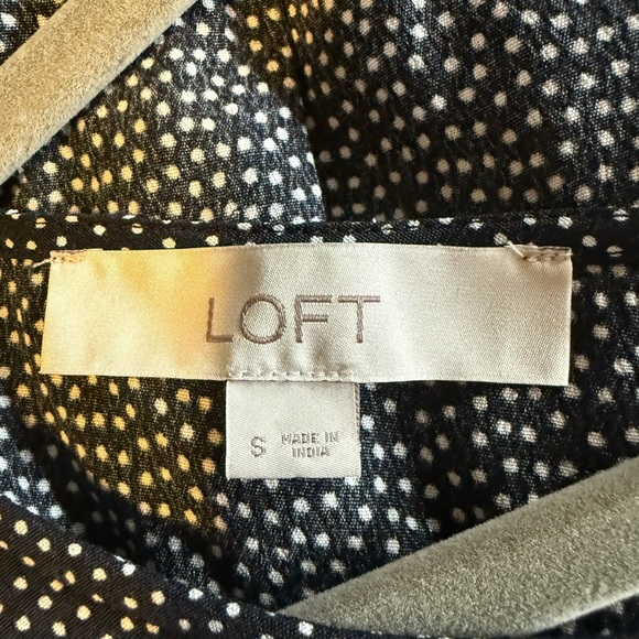 LOFT Black and White Polka Dot Romper #Backless #flattering - Picture 6 of 7